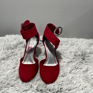Impo heel shoes red size 5.5 New